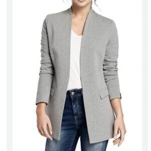 BeWear Knit Blazer Gray Cotton Blend size small NWT